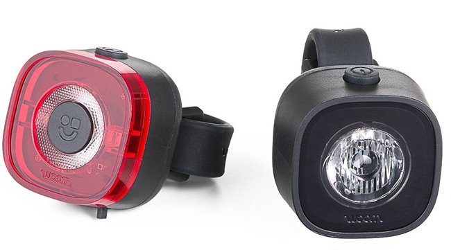 LAMPKI WOOM BEAM KPL PRZÓD+TYŁ USB