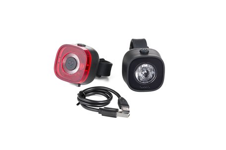 LAMPKI WOOM BEAM KPL PRZÓD+TYŁ USB